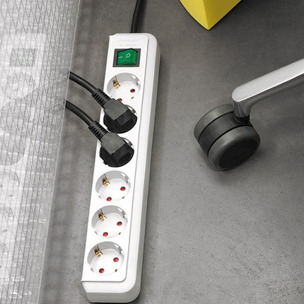 Brennenstuhl Steckdosenleiste Eco Line ( 4000873539 ) 16 A 250 V weiß 3 m H05VV-F 3 x 1,5 mm²