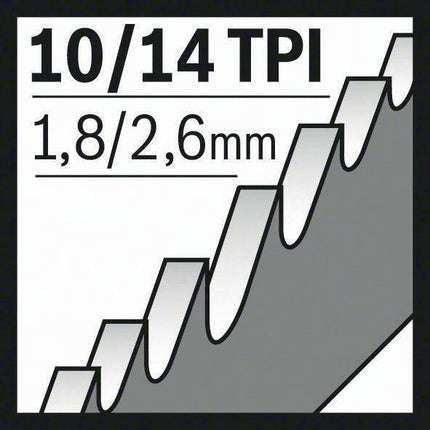 Bosch reciprocating saw blade S 1222 VF ( 4000837548 ) length 300 mm width 19 mm variable-toothed