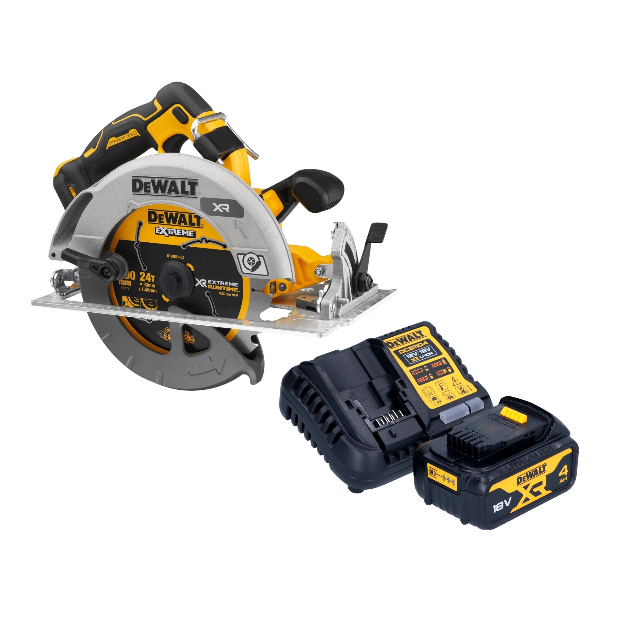 DeWalt DCS 573 M1 Akku Handkreissaege 18 V 190 x 30 mm Brushless 1x Akku 4 0 Ah Ladegeraet 0 - toolbrothers