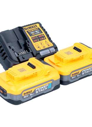 Sega circolare a batteria DeWalt DCS 573 H2 18 V 190 x 30 mm brushless + 2x batteria powerstack 5,0 Ah + caricabatterie