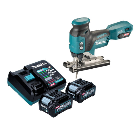 Makita JV 001 GD201 Akku Stichsaege 40 V max 135 mm Brushless 2x Akku 2 5 Ah Ladegeraet 0 - toolbrothers