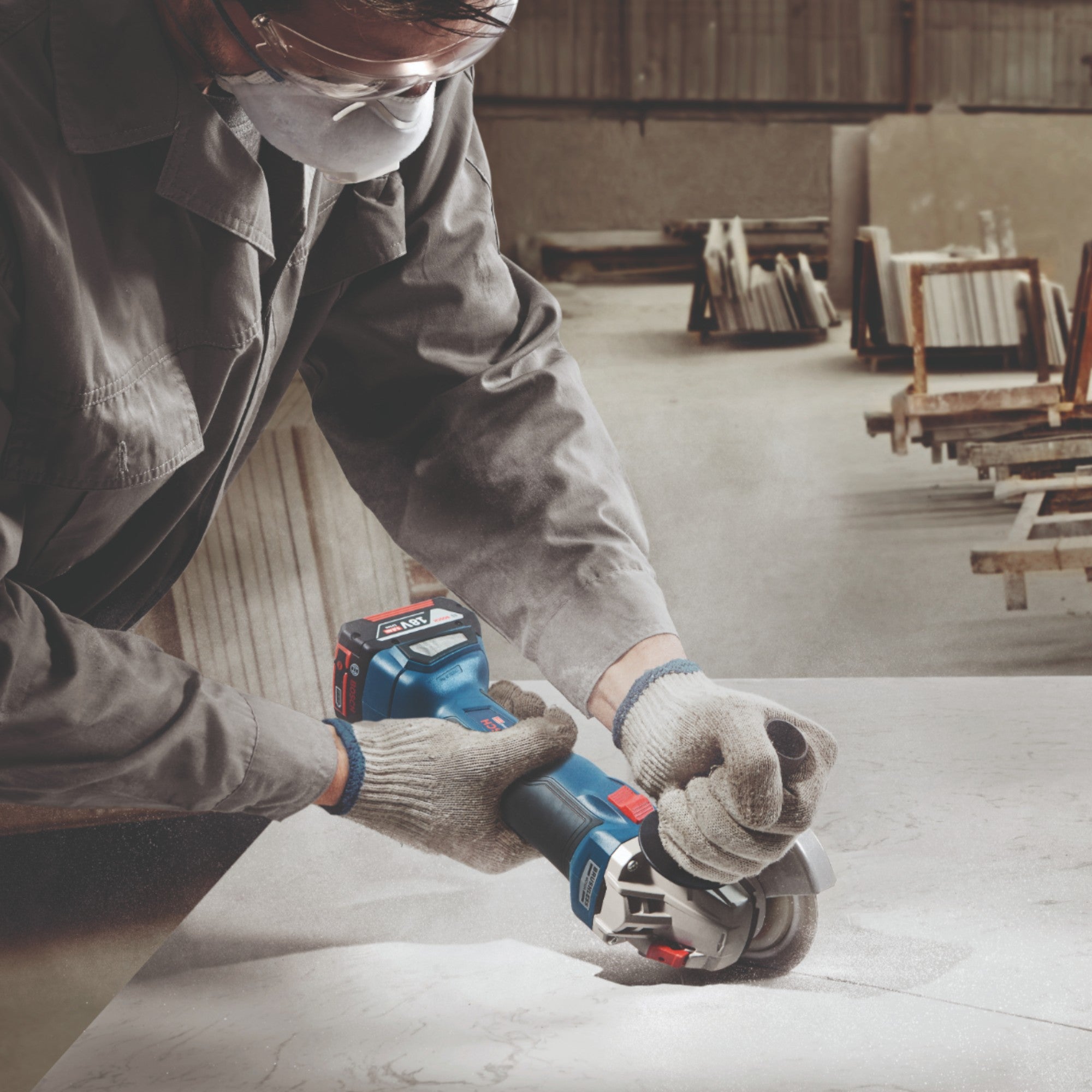 Bosch GWS 18V 10 Professional Akku Winkelschleifer 18 V 125 mm Brushless 2x ProCORE Akku 4 0 Ah Ladegeraet 4 - toolbrothers