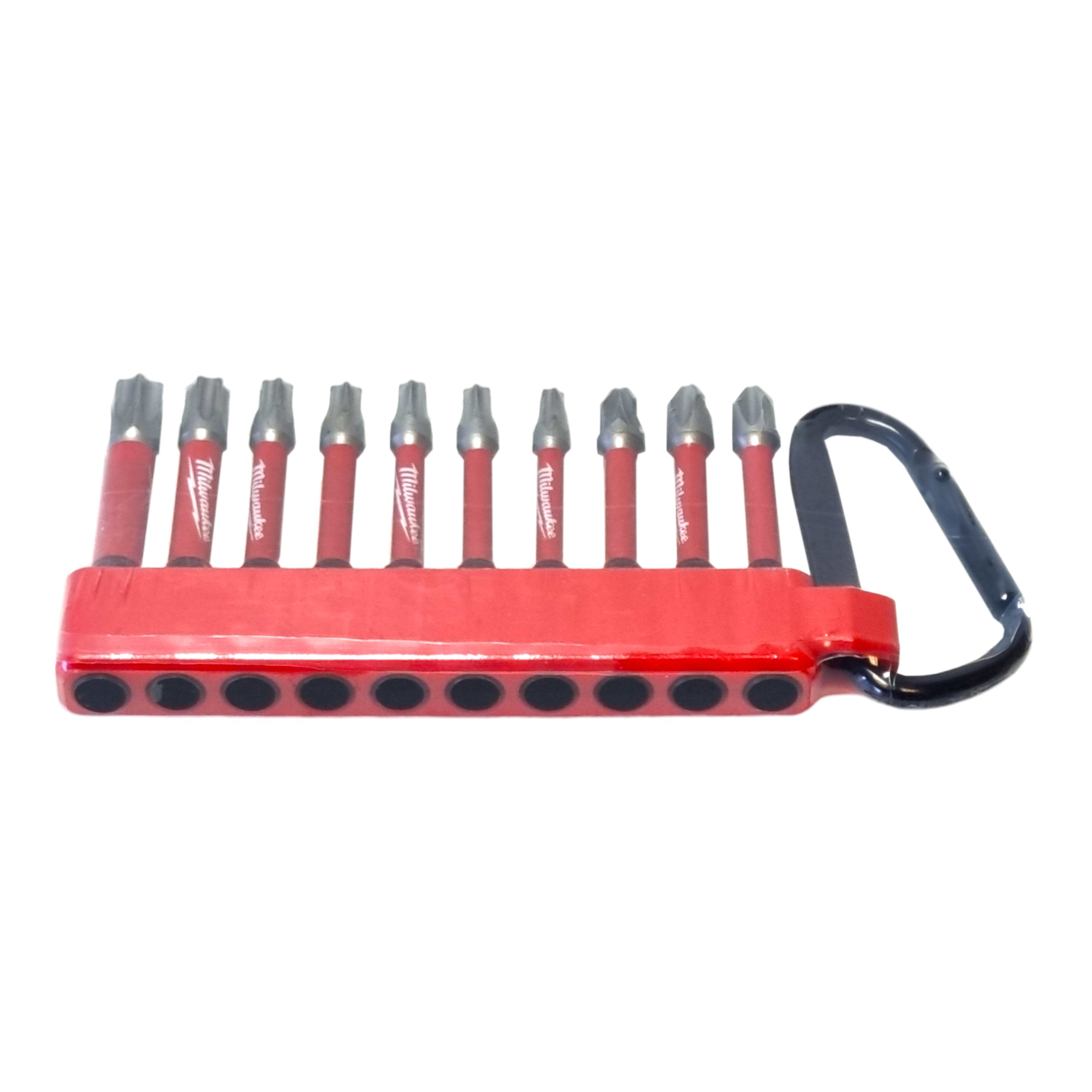 Milwaukee Shockwave Schrauberbit Karabiner 10 tlg 4932480941 Phillips Pozidriv Torx 0 - toolbrothers