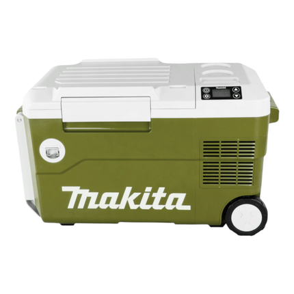 Makita DCW 180 ZO Caja de refrigeración y calefacción a batería 36 V ( 2x 18 V ) 20 L Oliva - Outdoor Adventures Edition Solo - sin batería, sin cargador