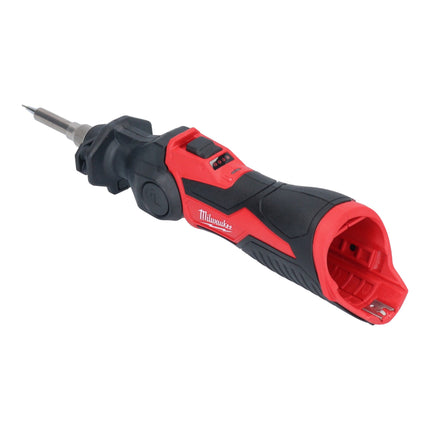 Milwaukee M12 SI-202 cordless soldering iron 12 V 400 °C lockable head + 2x rechargeable battery 2.0 Ah + charger