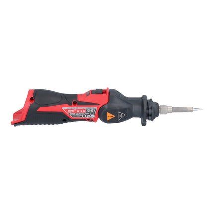 Milwaukee M12 SI-202 cordless soldering iron 12 V 400 °C lockable head + 2x rechargeable battery 2.0 Ah + charger