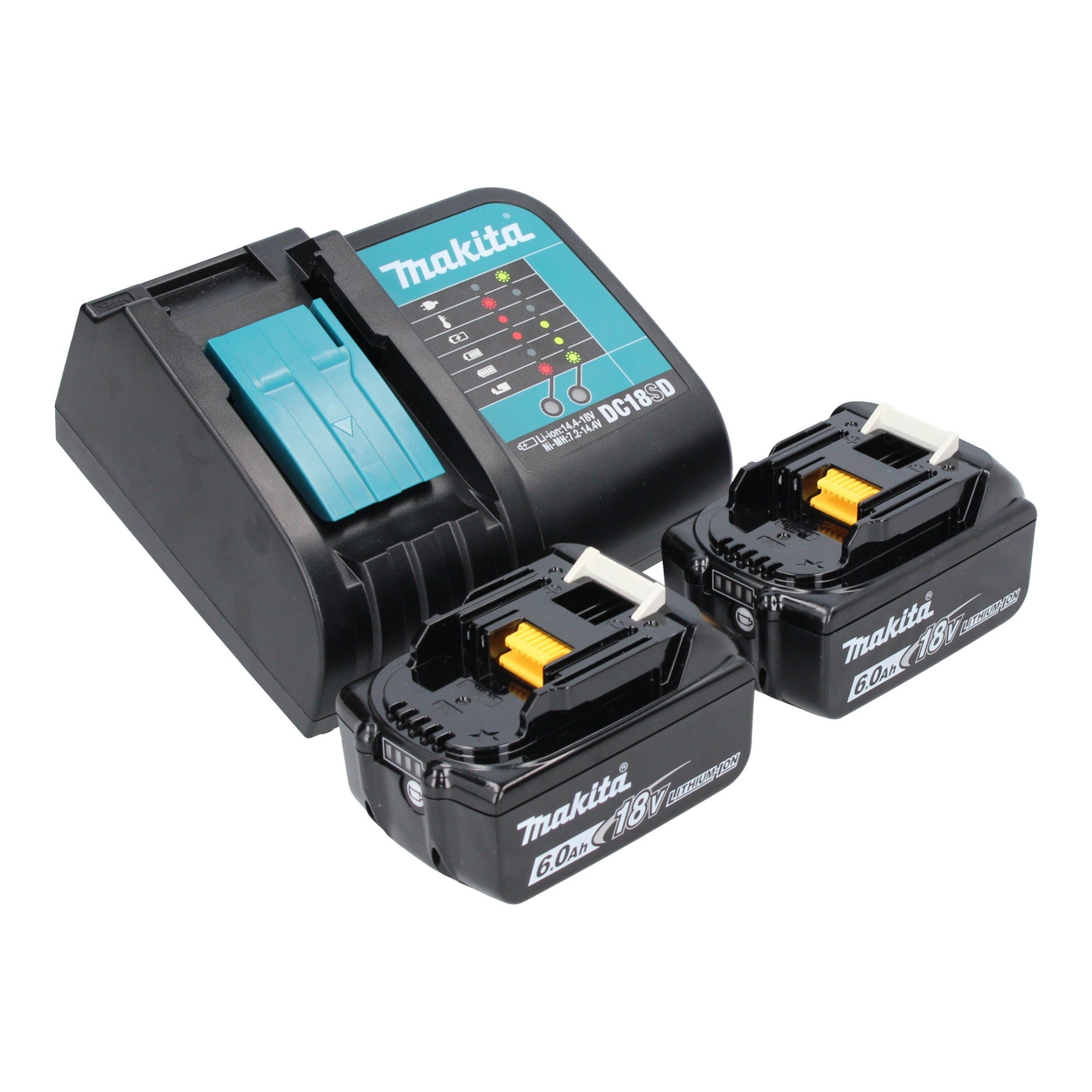 Makita DUH 506 SG2 Akku Heckenschere 18 V 50 cm Brushless 2x Akku 6 0 Ah Ladegeraet 2 - toolbrothers