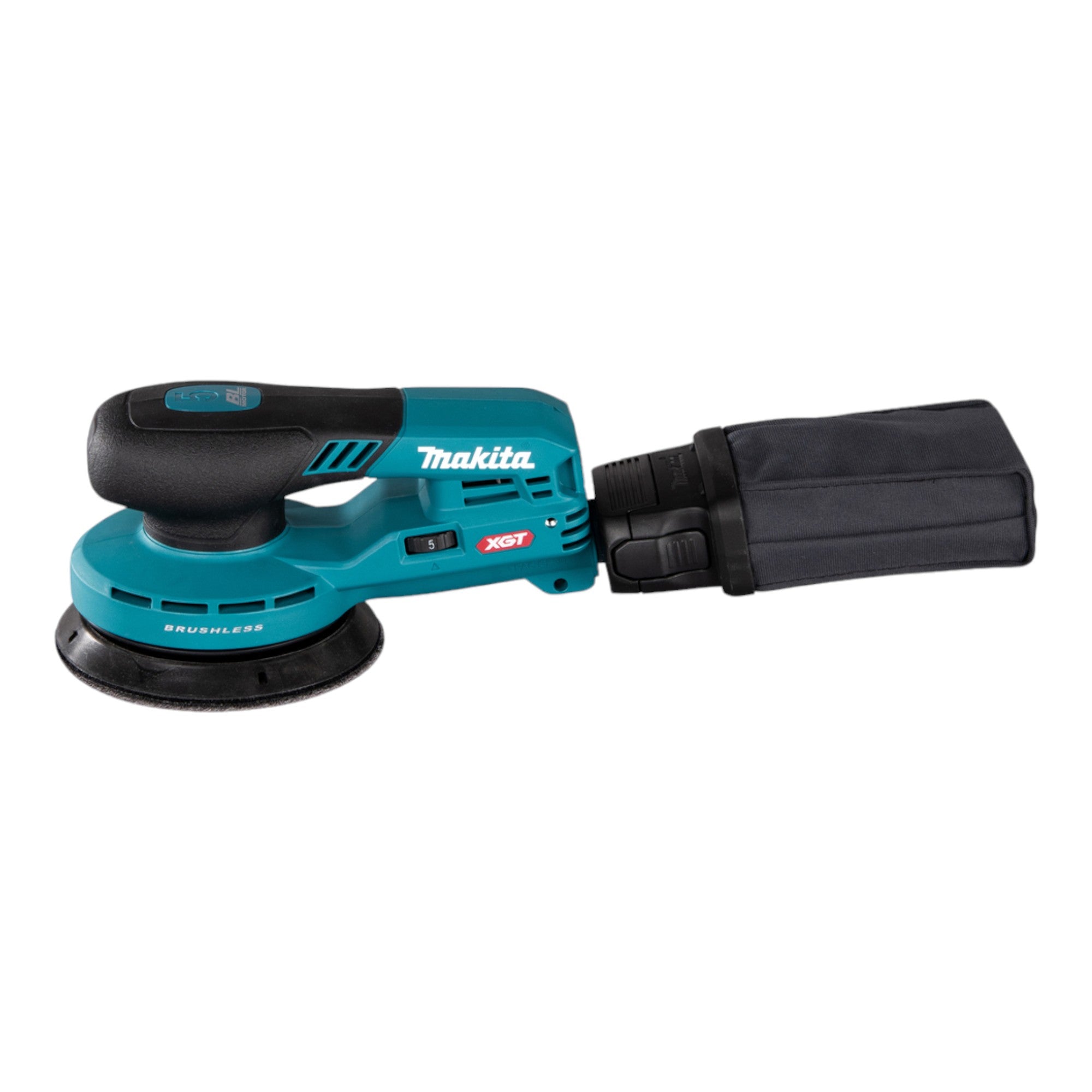 Makita BO 001 CGD101 Akku Exzenterschleifer 40 V max 125 mm 5 0 mm Hub Brushless 1x Akku 2 5 Ah Ladegeraet 1 - toolbrothers