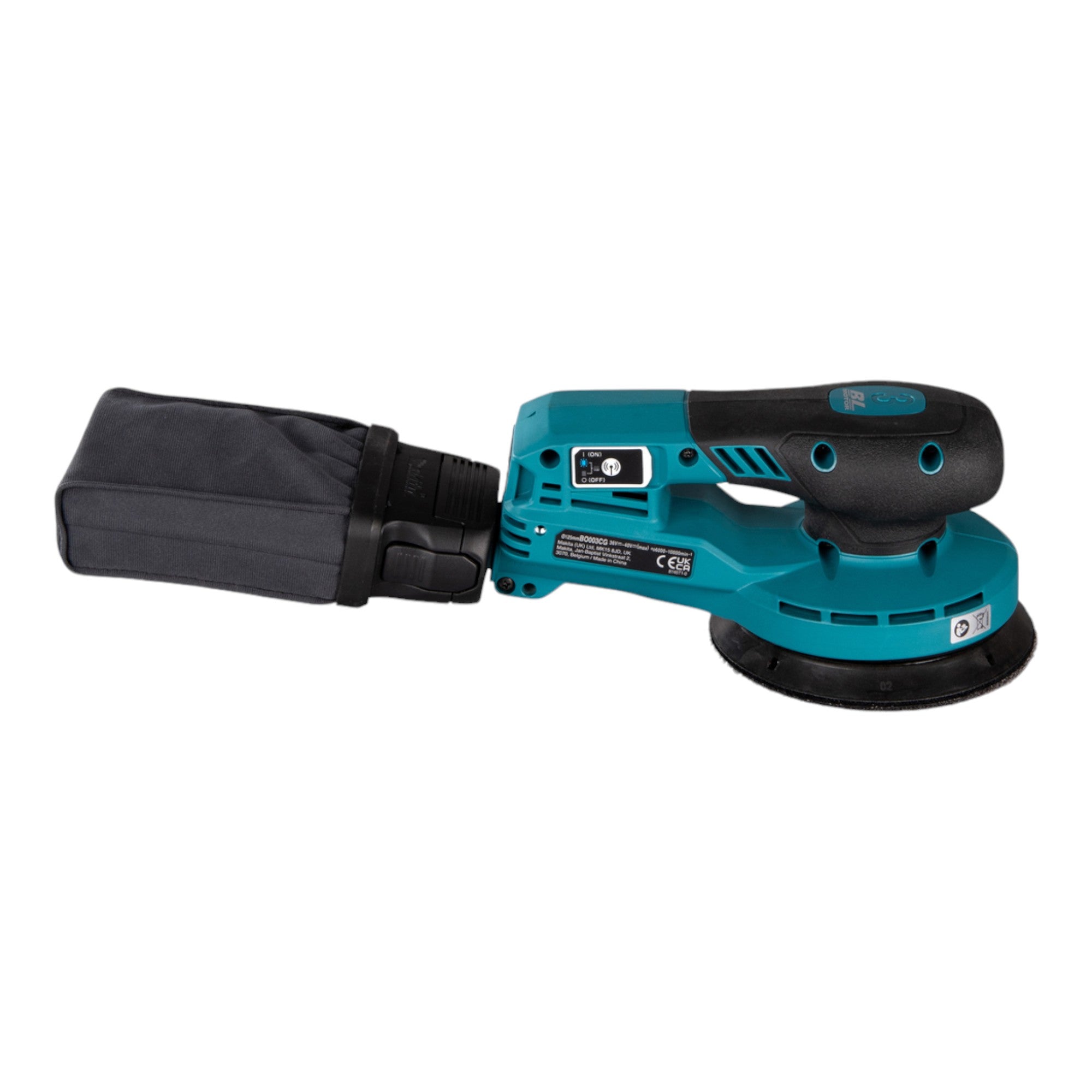 Makita BO 003 CGD1 Akku Exzenterschleifer 40 V max 125 mm 3 0 mm Hub Brushless 1x Akku 2 5 Ah ohne Ladegeraet 4 - toolbrothers