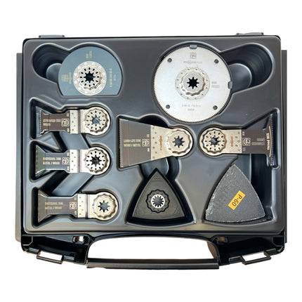 Fein Multimaster AMM 500 Plus AS Akku Multifunktionswerkzeug 18 V Starlock Plus Black Edition + 1x Akku 4,0 Ah + Ladegerät + 33 tlg. Zubehör + L-Boxx