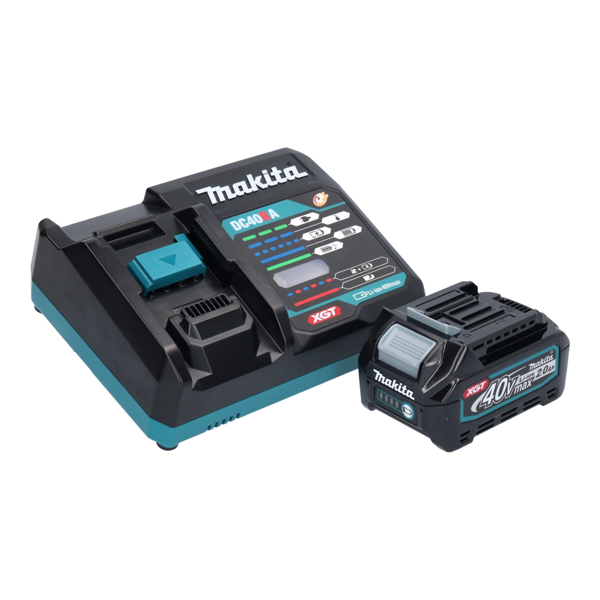 Makita BO 004 CGA101 Akku Exzenterschleifer 40 V max 150 mm 3 0 mm Hub Brushless 1x Akku 2 0 Ah Ladegeraet Makpac 3 - toolbrothers
