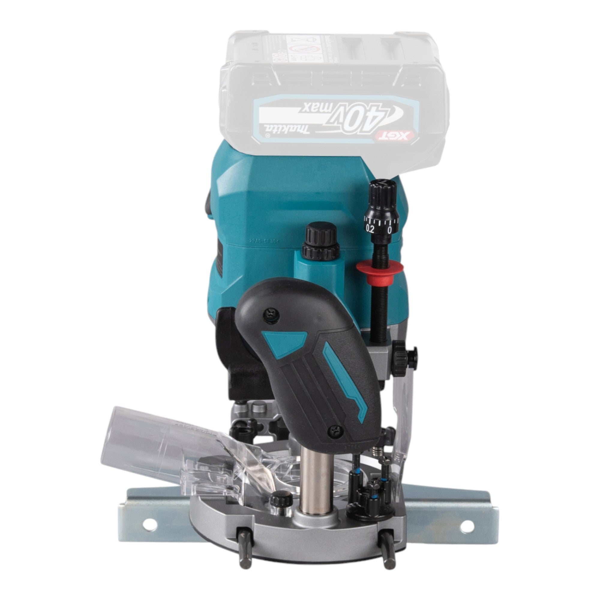 Makita RP 001 GD201 Akku Oberfraese 40 V max 12 mm Brushless 2x Akku 2 5 Ah Ladegeraet 4 - toolbrothers