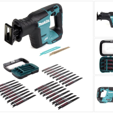 Makita DJR 188 Z Akku Reciprosäge 18 V Brushless Säbelsäge Solo + 27 tlg. Sägeblatt-Set - ohne Akku, ohne Ladegerät - Toolbrothers