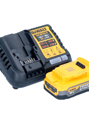 Pistola per calafataggio a batteria DeWalt DCE 581 E1K 18 V 310 ml + 1x batteria Powerstack 1,7 Ah + caricabatterie + custodia