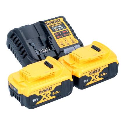 Pistola de cartuchos sin cable DeWalt DCE 581 P2K 18 V 310 ml + 2x batería recargable 5,0 Ah + cargador + maletín