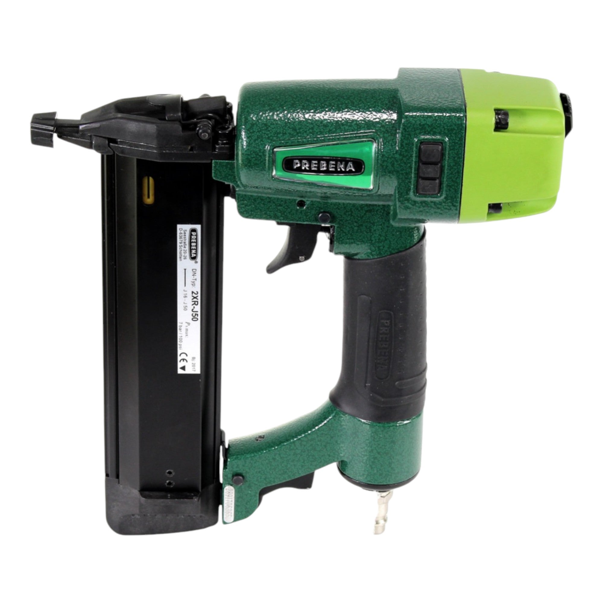 Prebena 2XR J50 Druckluftnagler 4 0 7 0 Bar PROFI J BOX Stauchkopfnaegel Brads 12500 Stk Koffer 1 - toolbrothers