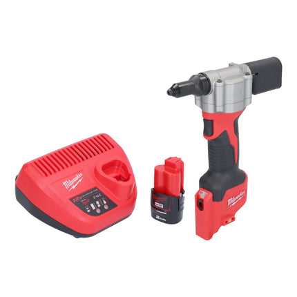Milwaukee M12 BPRT 201 Akku Blindnietgeraet 12 V 20 32 mm 1x Akku 2 0 Ah Ladegeraet 0 - toolbrothers