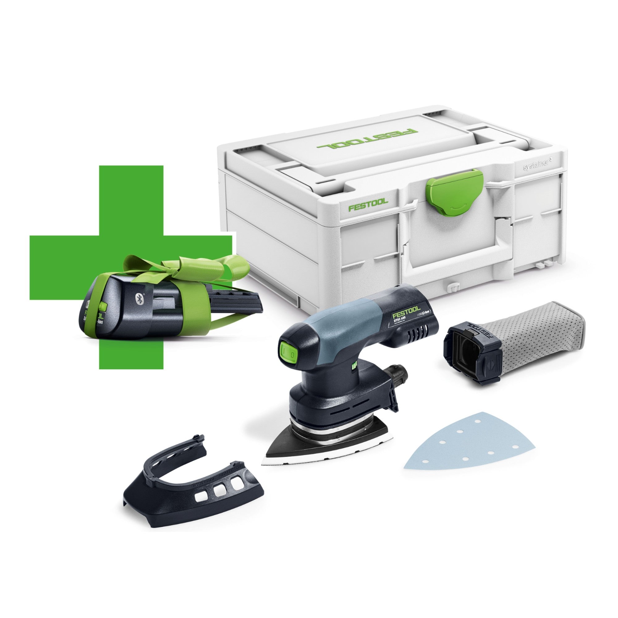 Festool DTSC 400 Basic ERGO Akku Deltaschleifer 18 V 100 x 150 mm 577029 Brushless 1x Akku 3 0 Ah Systainer ohne Ladegeraet 0 - toolbrothers