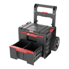 Qbrick System PRO Cart 2.0 Plus Drawer 2 mobile box on wheels 520 x 415 x 660 mm 9.5 l 12 l removable double telescopic handle