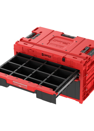 Qbrick System ONE Drawer 2 Plus Toolbox 2.0 Red Ultra HD modułowa skrzynka narzędziowa 587 x 380 x 340 mm 9 l 20 l