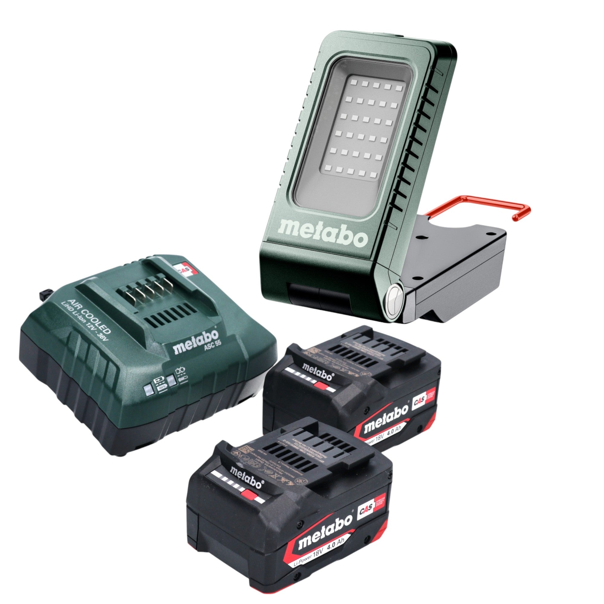 Metabo BSA 18 1000 Akku Baustrahler 18 V 1000 lm 2x Akku 4 0 Ah Ladegeraet 0 - toolbrothers