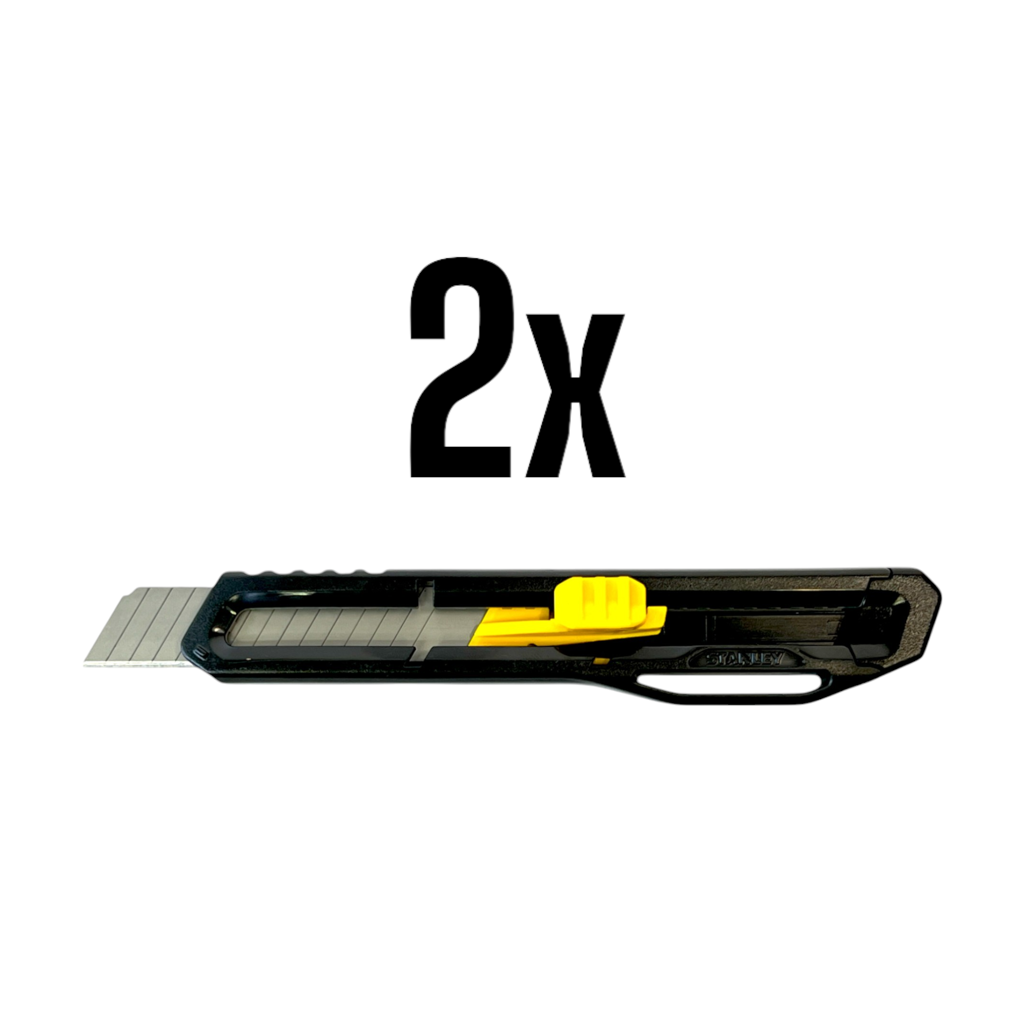 Stanley Cuttermesser Standard 2 Stk 2x STHT10323 8 18 mm breite mit abrechbarer Klinge 0 - toolbrothers