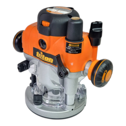 Triton TRA001 Präzisions Oberfräse 2400 W 0 - 68 mm mit Doppelfunktion ( 330165 ) + Anschlag