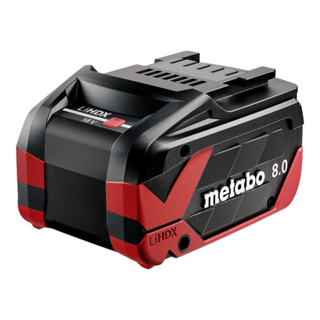 Metabo 3x batteria LiHDX 18 V 8,0 Ah CAS agli ioni di litio ( 3x 624975000 )