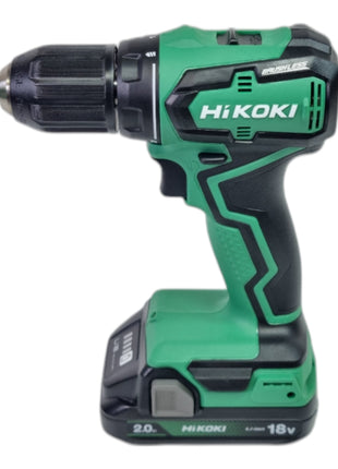 HiKOKI DS18 DDWRZ cordless drill driver 18 V 55 Nm brushless + 2x rechargeable battery 2.0 Ah + charger + case