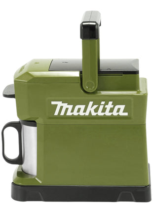 Makita DCM 501 STO Cafetière sans fil 12 V maxi / 18 V Olive + 1x batterie 5,0 Ah + chargeur