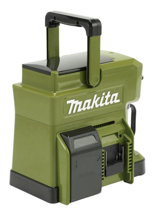 Cafetera de batería Makita DCM 501 STO 12 V máx / 18 V Oliva + 1x batería 5,0 Ah + cargador