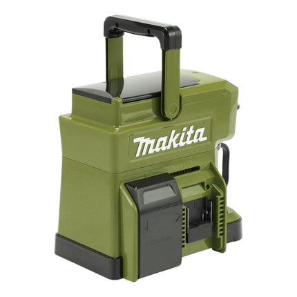 Makita DCM 501 SG2O Cordless coffee maker 12 V max / 18 V olive + 2x rechargeable battery 6.0 Ah + charger