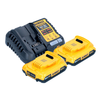 Clavadora sin cable DeWalt DCN 692 D2 18 V 50 - 90 mm sin escobillas + 2x batería recargable 2,0 Ah + cargador