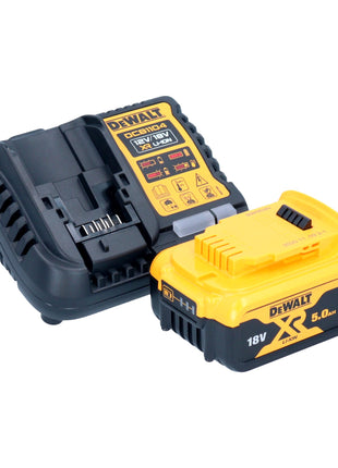 Smerigliatrice angolare a batteria DeWalt DCG 412 P1 18 V 125 mm + 1x batteria ricaricabile 5,0 Ah + caricabatterie