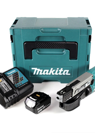 Makita DFR 550 RM1J Akku Magazinschrauber 18 V 25-55mm + 1x Akku 4,0Ah + Ladegerät + Makpac - Toolbrothers