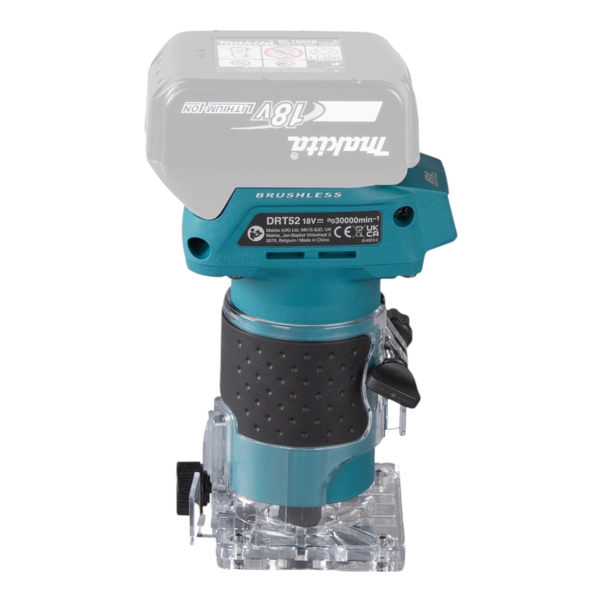 Makita DRT 52 SGJ Akku Kantenfraese 18 V 6 mm Brushless 2x Akku 6 0 Ah Ladegeraet Makpac 4 - toolbrothers