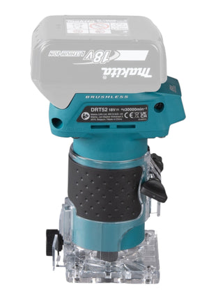 Fresatrice per bordi a batteria Makita DRT 52 RT1 18 V 6 mm brushless + 1x batteria 5,0 Ah + caricabatterie