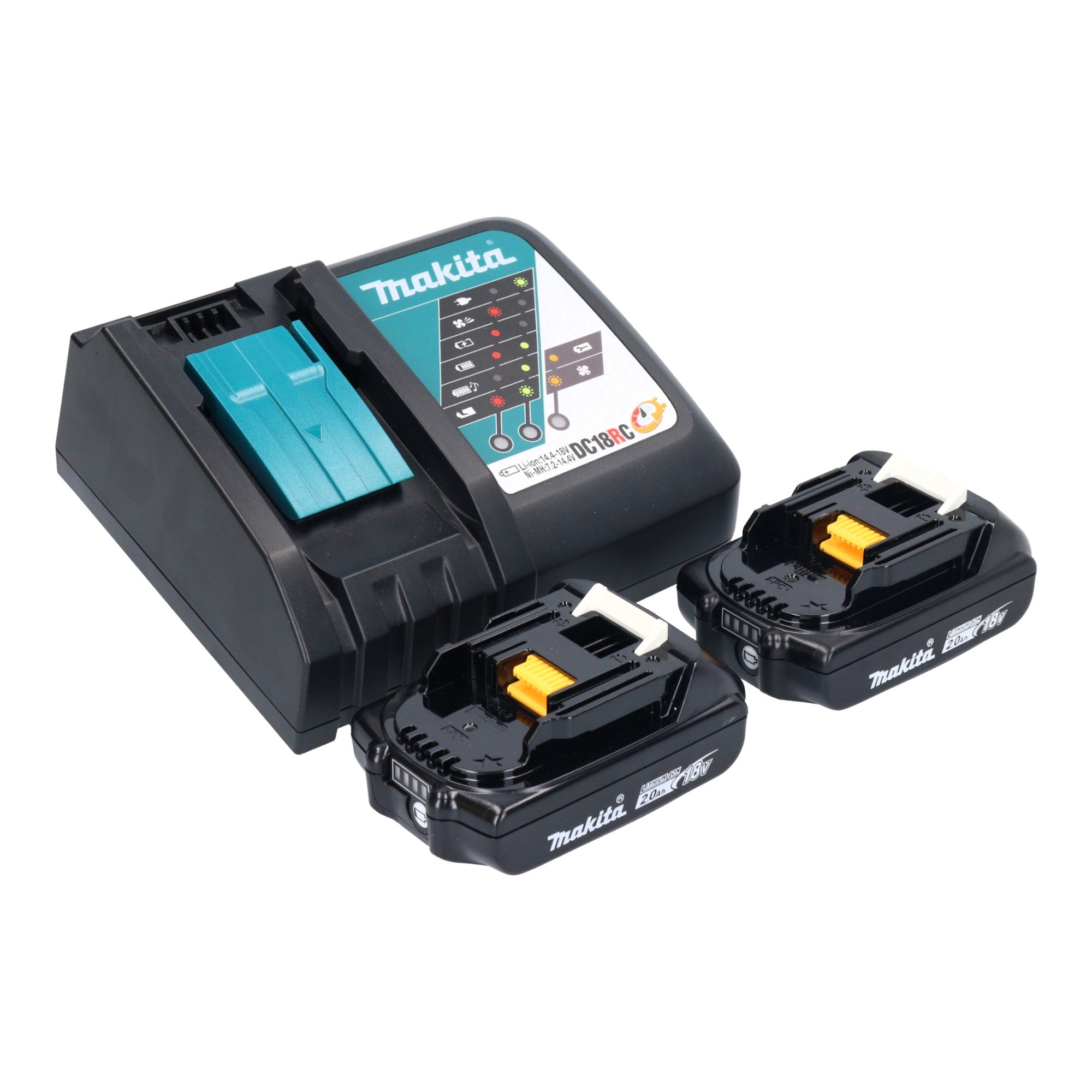Makita DRT 52 RAJ Akku Kantenfraese 18 V 6 mm Brushless 2x Akku 2 0 Ah Ladegeraet Makpac 3 - toolbrothers