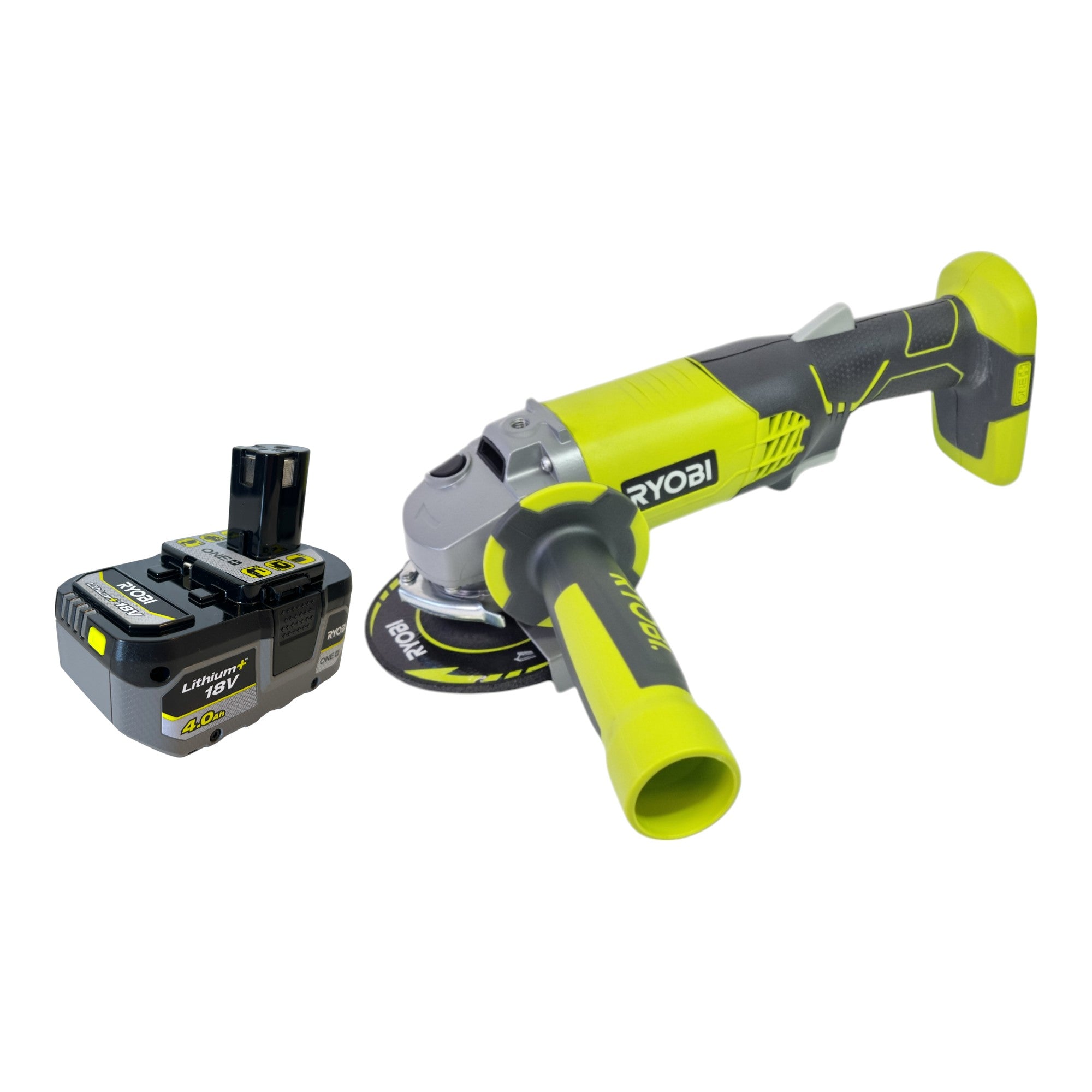 RYOBI R18AG 0 Akku Winkelschleifer 18 V ONE 115 mm 1x Akku 4 0 Ah ohne Ladegeraet 0 - toolbrothers