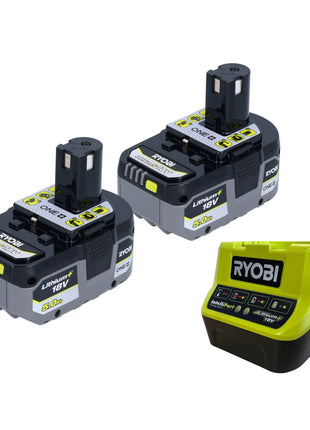 Amoladora angular a batería Ryobi R18AG-0 18 V ONE+ 115 mm + 2x baterías 5,0 Ah + cargador