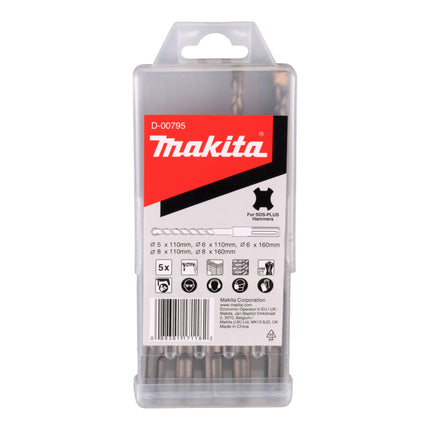 Martillo combinado Makita HR 2631 FT13 800 W 2,4 J SDS Plus + portabrocas intercambiable + juego de brocas + maletín