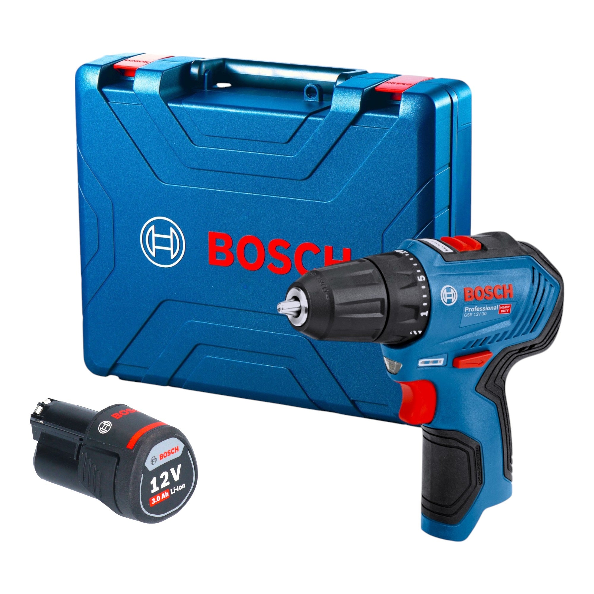 Bosch GSR 12V 30 Professional Akku Bohrschrauber 12 V 30 Nm Brushless 1x Akku 3 0 Ah Koffer ohne Ladegeraet 0 - toolbrothers