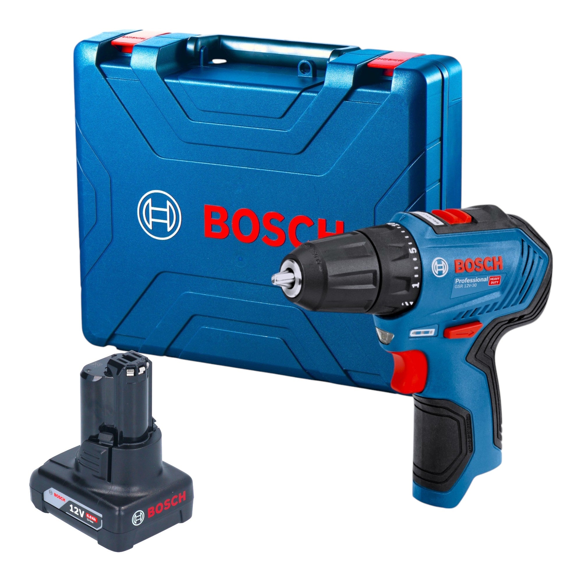Bosch GSR 12V 30 Professional Akku Bohrschrauber 12 V 30 Nm Brushless 1x Akku 6 0 Ah Koffer ohne Ladegeraet 0 - toolbrothers