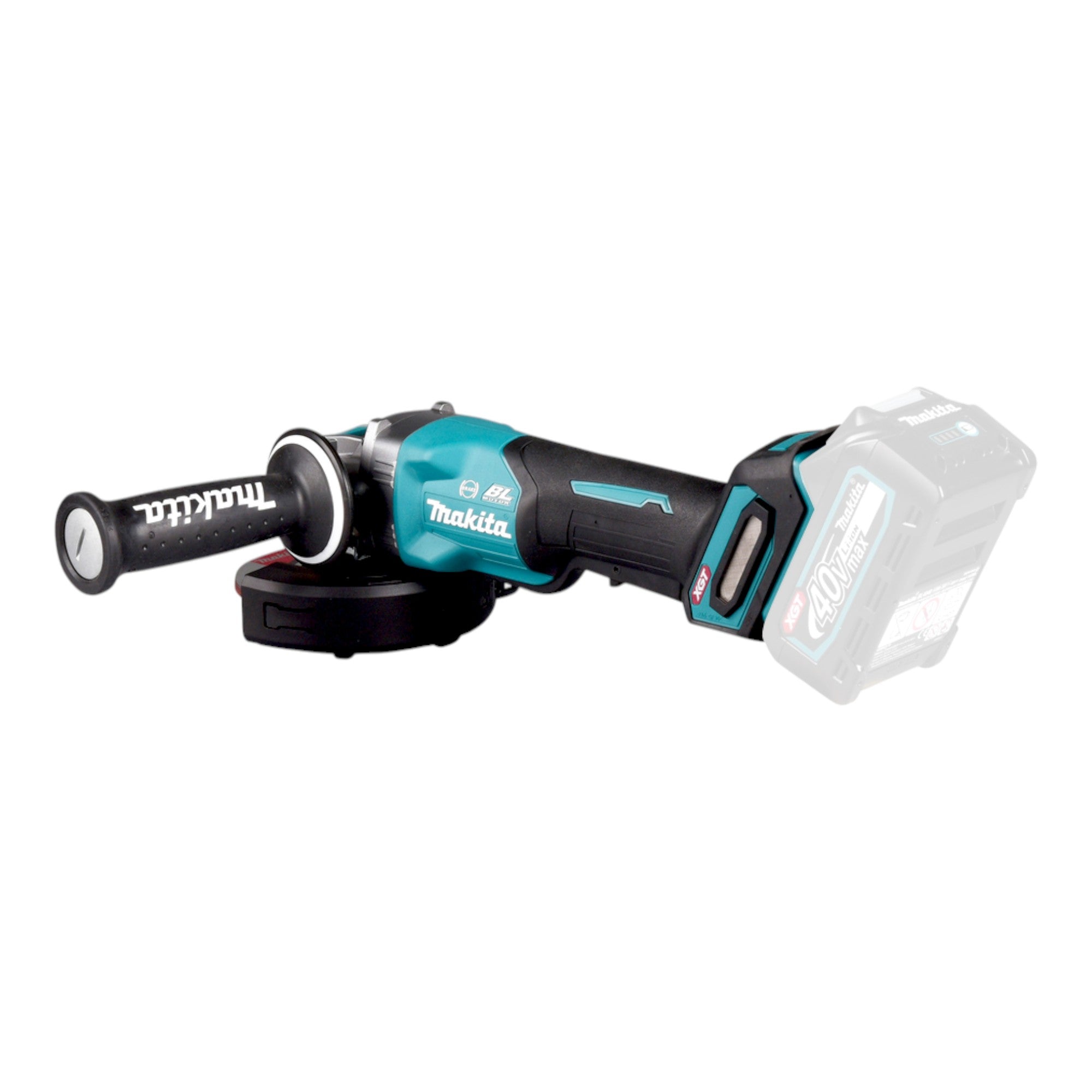 Makita GA 047 GT201 Akku Winkelschleifer 40 V max 125 mm X LOCK Brushless 2x Akku 5 0 Ah Ladegeraet Makpac 4 - toolbrothers