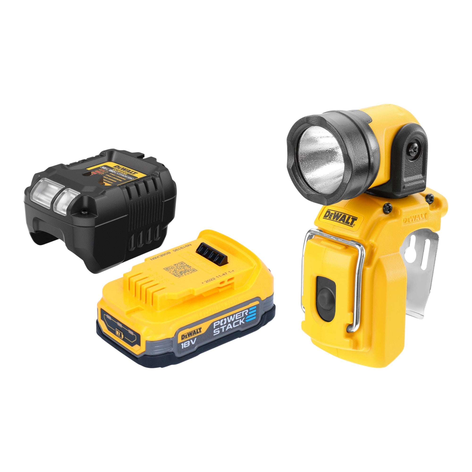 DeWalt DCL 510 E1 Akku LED Lampe 10 8 V XR 130 lm 1x Powerstack Akku 1 7 Ah Ladegeraet 0 - toolbrothers