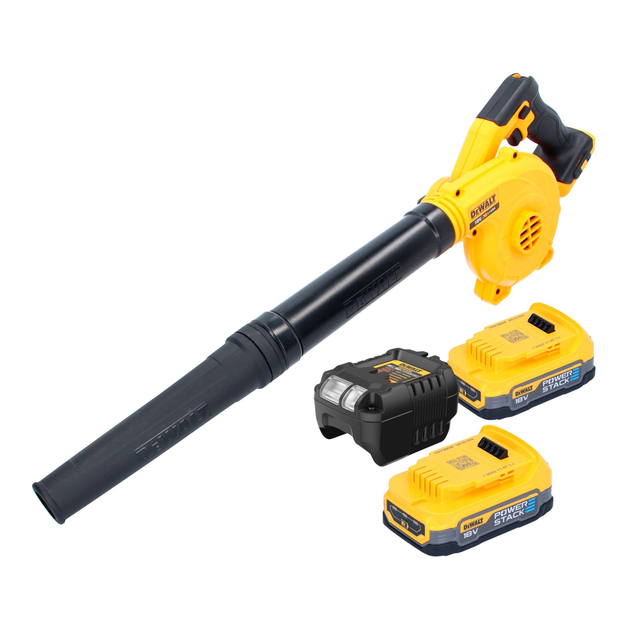 DeWalt DCV 100 E2 Akku Geblaese Laubblaeser 18 V 2x Powerstack Akku 1 7 Ah Ladegeraet 0 - toolbrothers