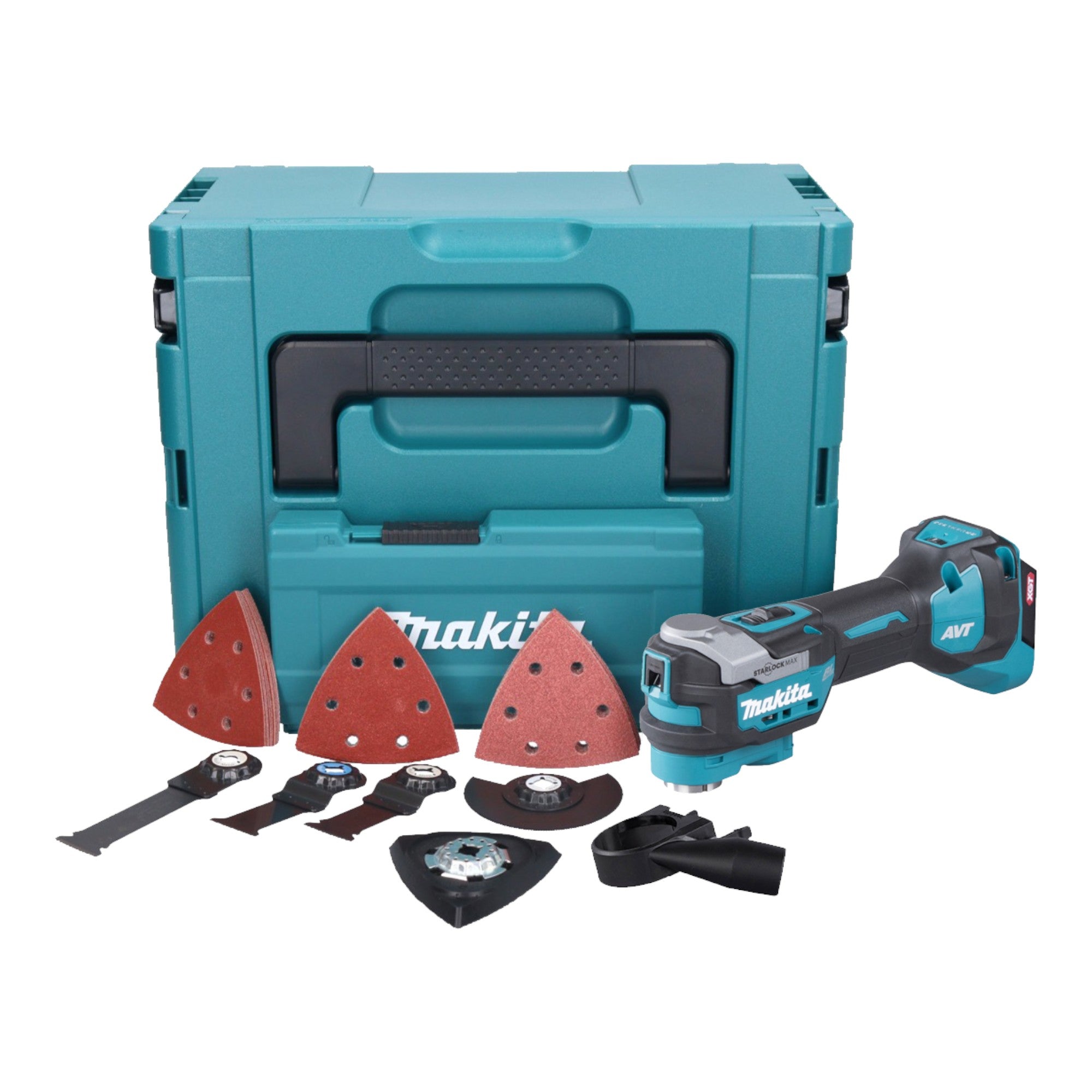 Makita TM 001 GZ03 Akku Multifunktionswerkzeug 40 V max Starlock Max Brushless 37 tlg Zubehoerset Makpac ohne Akku ohne Ladegeraet 0 - toolbrothers