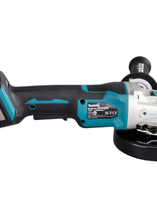 Makita DGA 520 G1X1 akumulatorowa szlifierka kątowa 18 V 125 mm X-LOCK bezszczotkowa + 1x akumulator 6,0 Ah - bez ładowarki