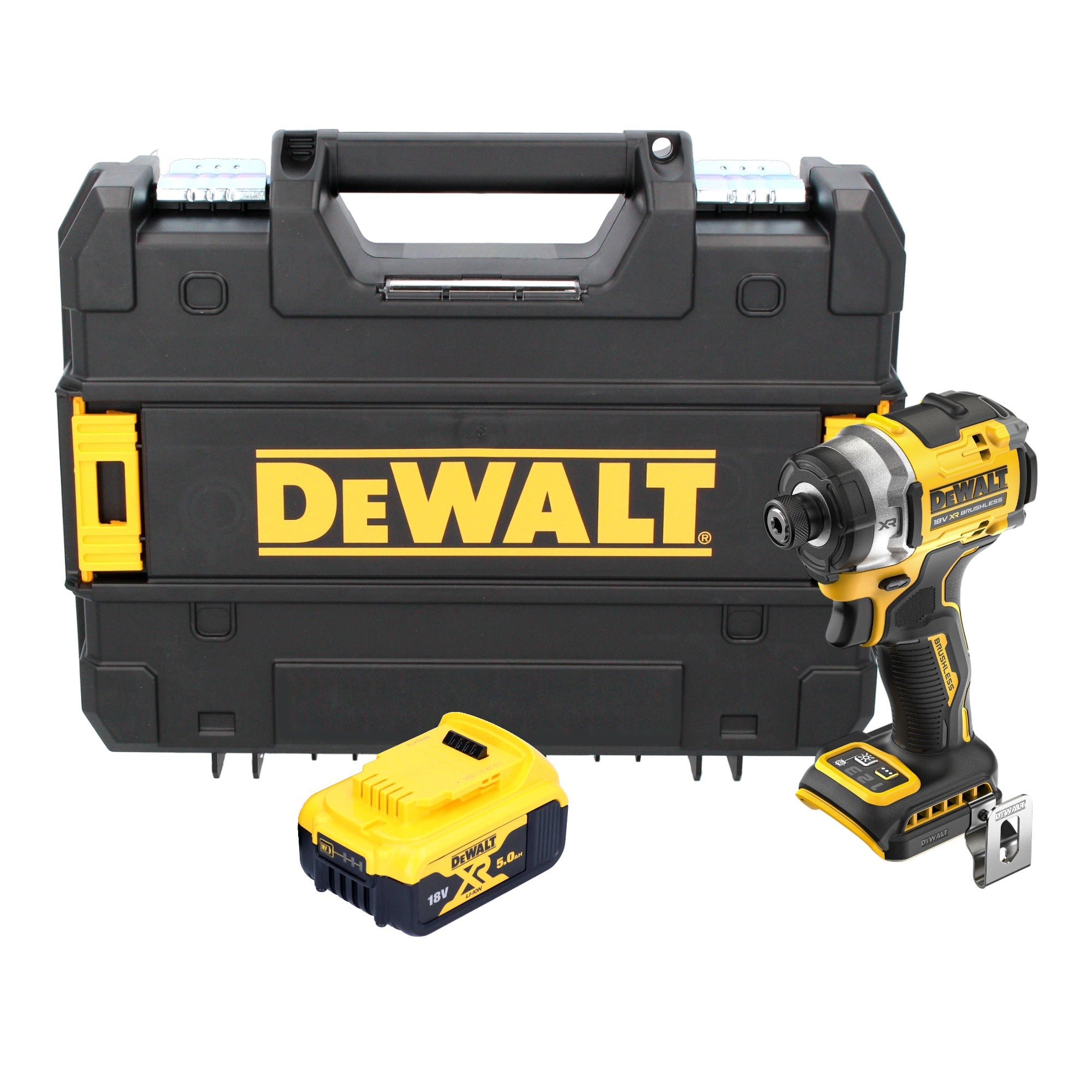 DeWalt DCF 860 NT Akku Schlagschrauber 18 V 282 Nm 1 4 Brushless 1x Akku 5 0 Ah TSTAK ohne Ladegeraet 0 - toolbrothers