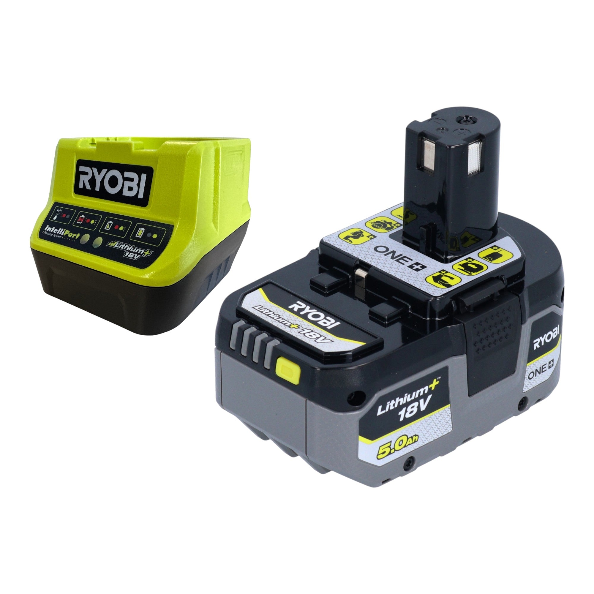 RYOBI R18AG7 0 Akku Winkelschleifer 18 V 125 mm Brushless 1x Akku 5 0 Ah Ladegeraet 2 - toolbrothers